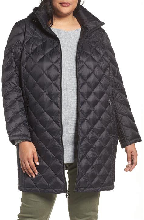 michael kors plus size coats parka